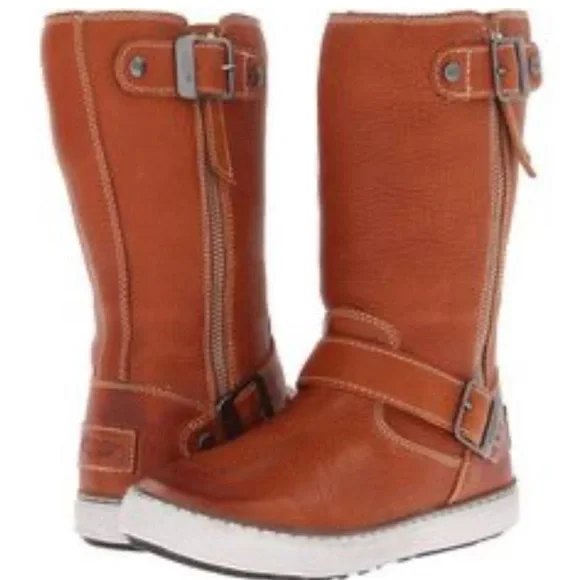 UGG Chestnut Leather Winter Boots - Picture 1 of 9